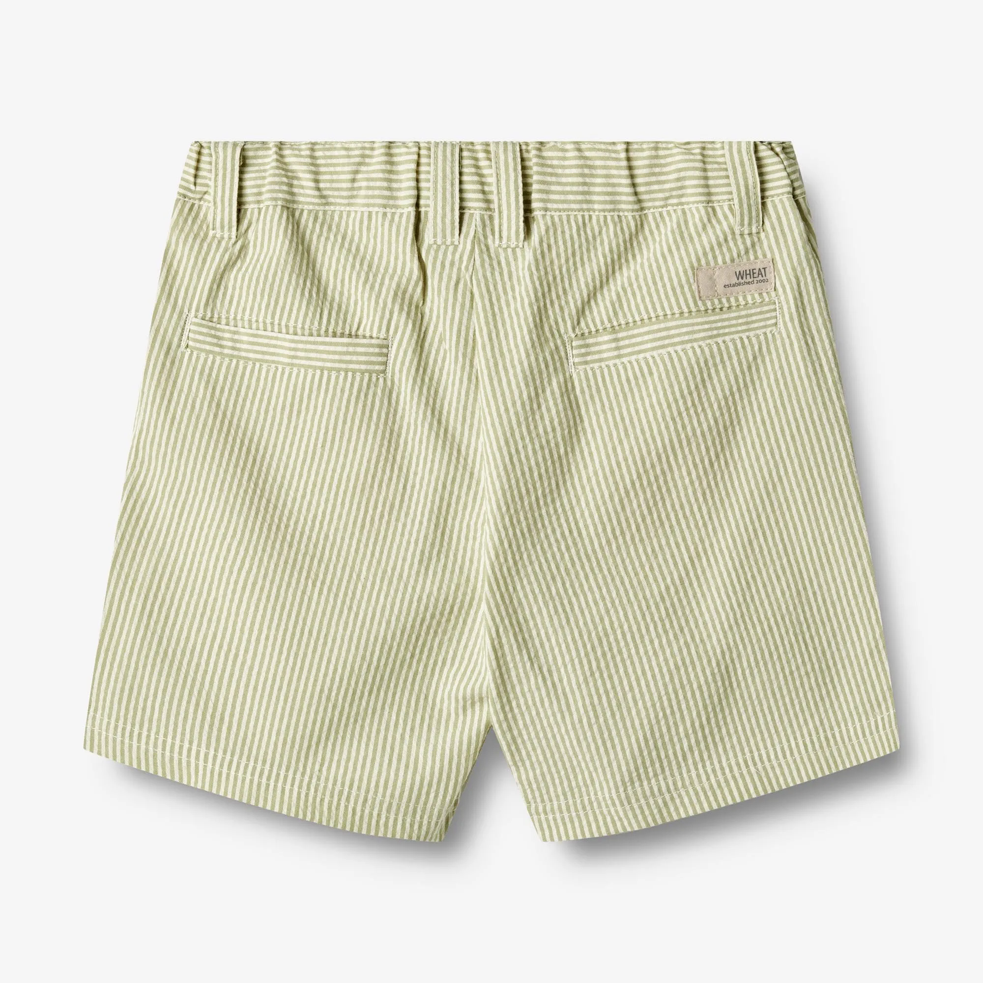 Shorts Elvig - green stripe Wheat