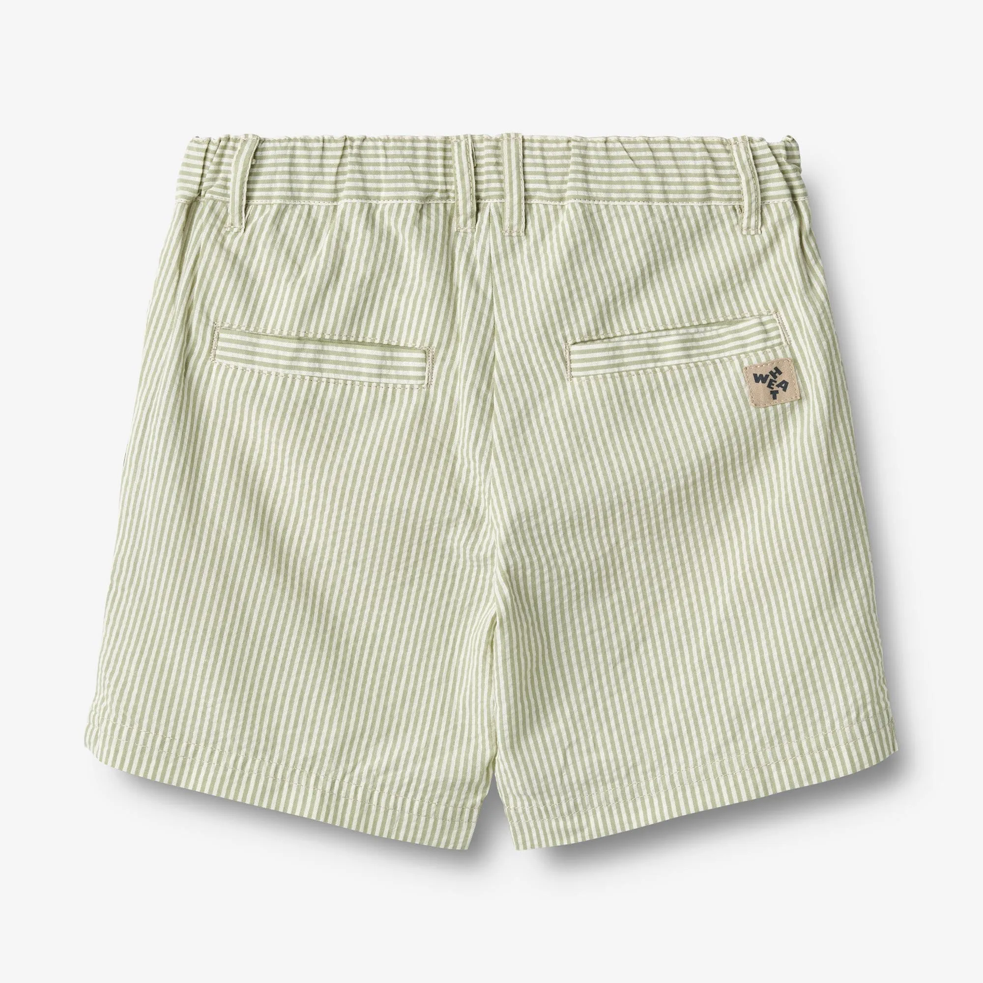 Shorts Elvig - green stripe Wheat