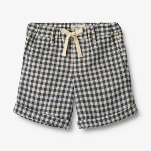Shorts Holger - blue check Wheat