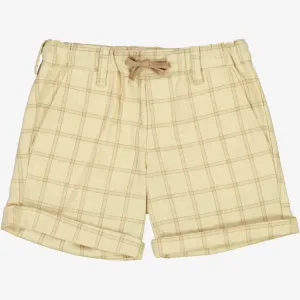 Shorts Holger - buttermilk check Wheat