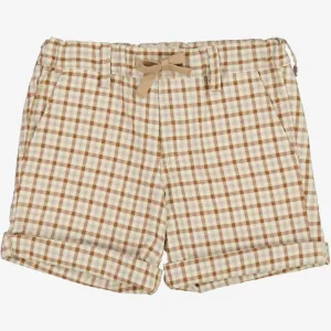 Shorts Holger - golden dove check Wheat