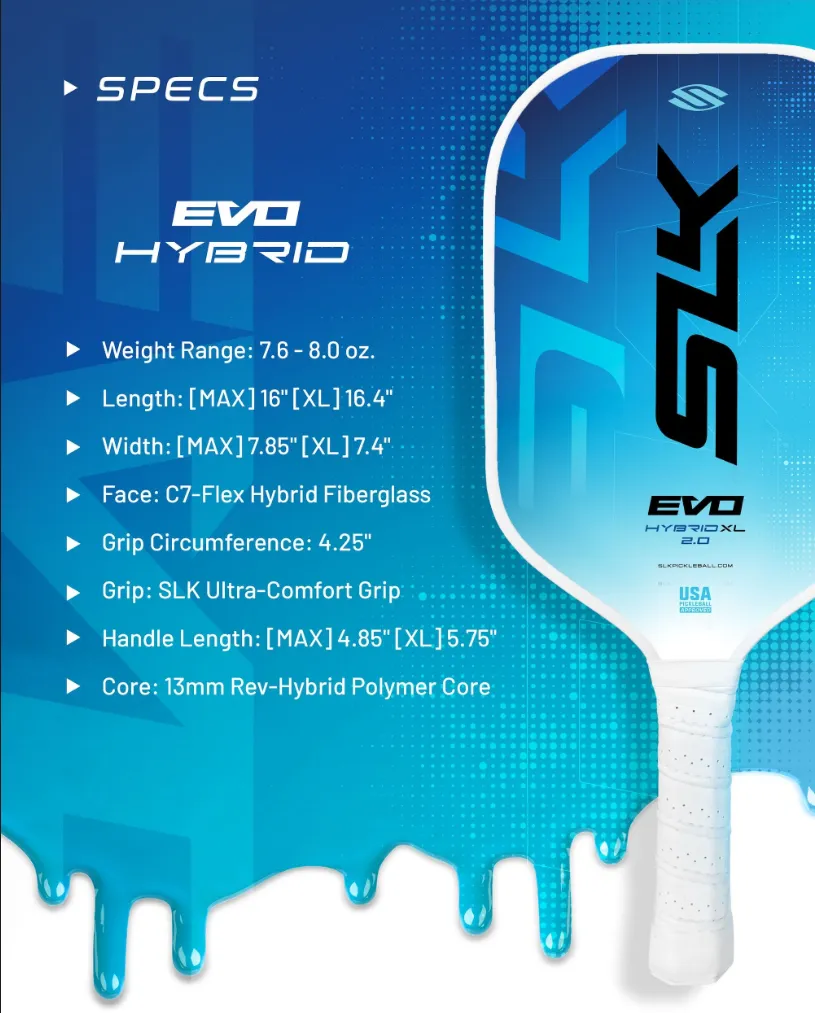 SLK Evo 2.0 - XL - Pickleball Paddle