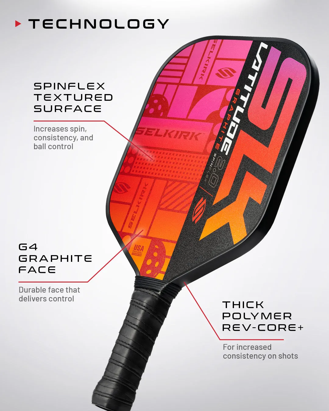 SLK Latitude 2.0 - Pickleball Paddle
