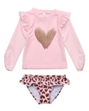 Snapper Rock Wild Love Ruffle Swim Set