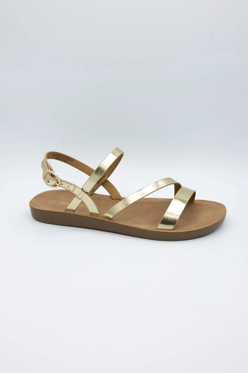 Soda Enfold Sandals for Women in Gold | ENFOLD-S GOLD