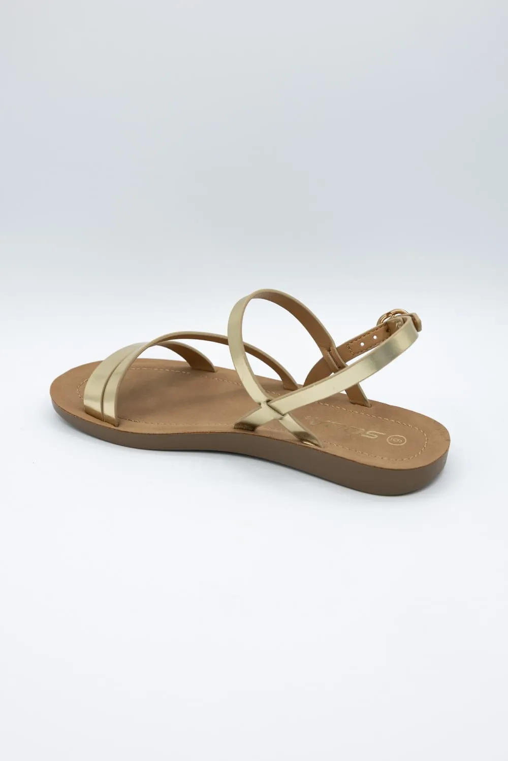 Soda Enfold Sandals for Women in Gold | ENFOLD-S GOLD