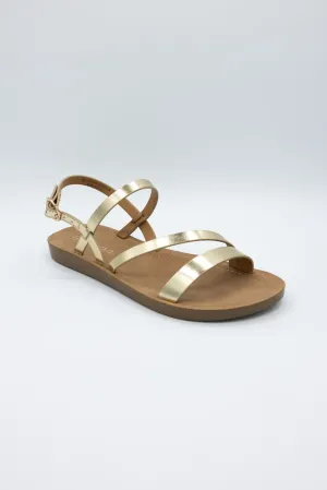 Soda Enfold Sandals for Women in Gold | ENFOLD-S GOLD