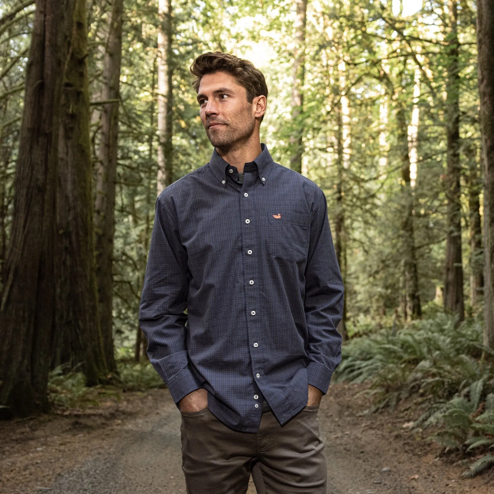 Southern Marsh 21 Abilene Washed Gingham Dress Shirt