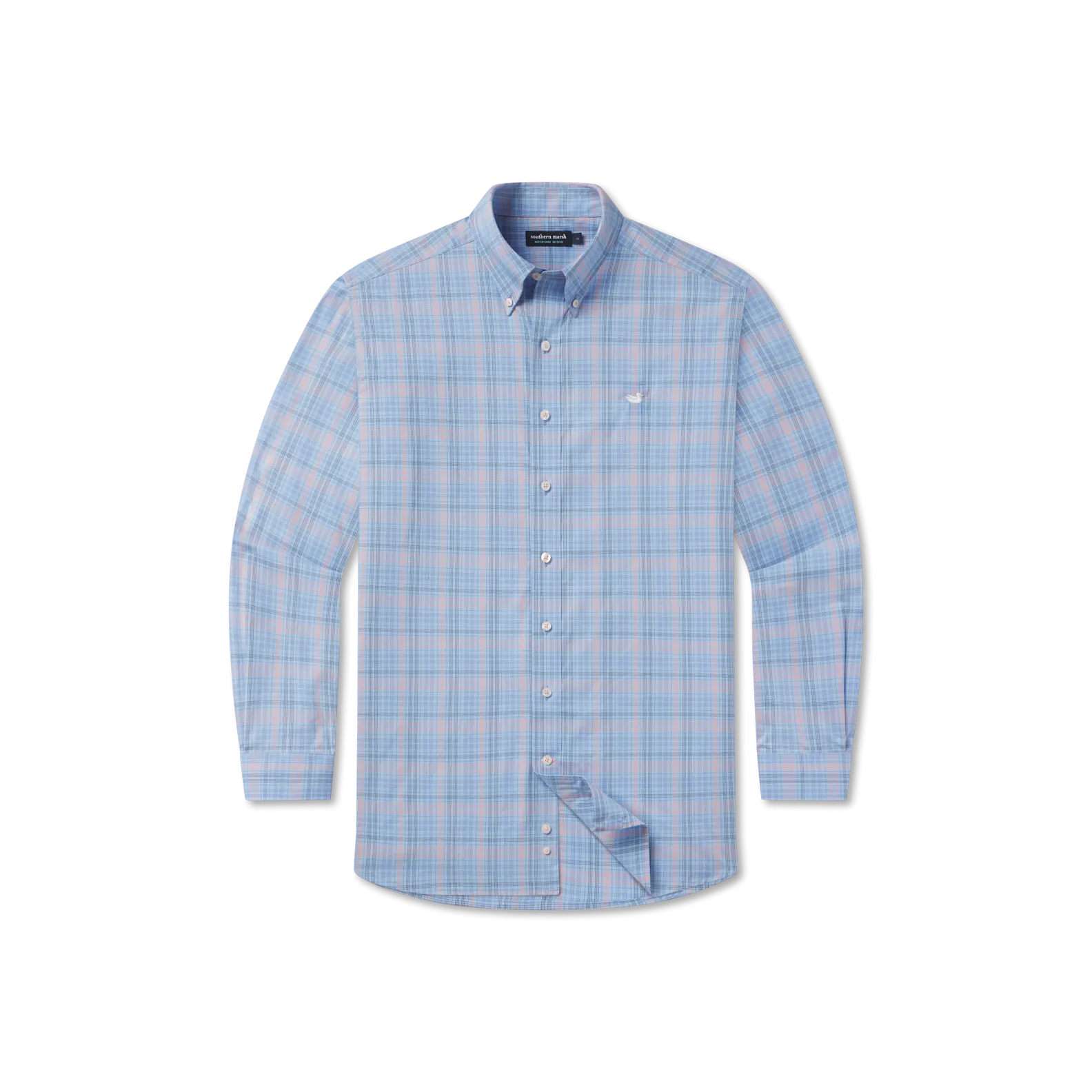 Southern Marsh 21 Aiken Windowpane Wrinkle Free Dress Shirt