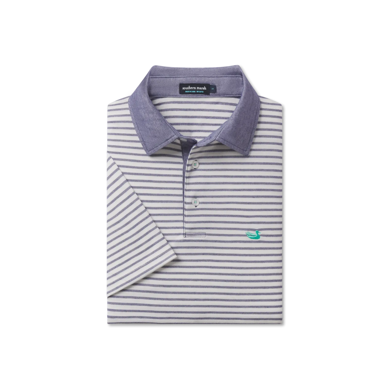 Southern Marsh 21 Albany Flats Stripe Polo