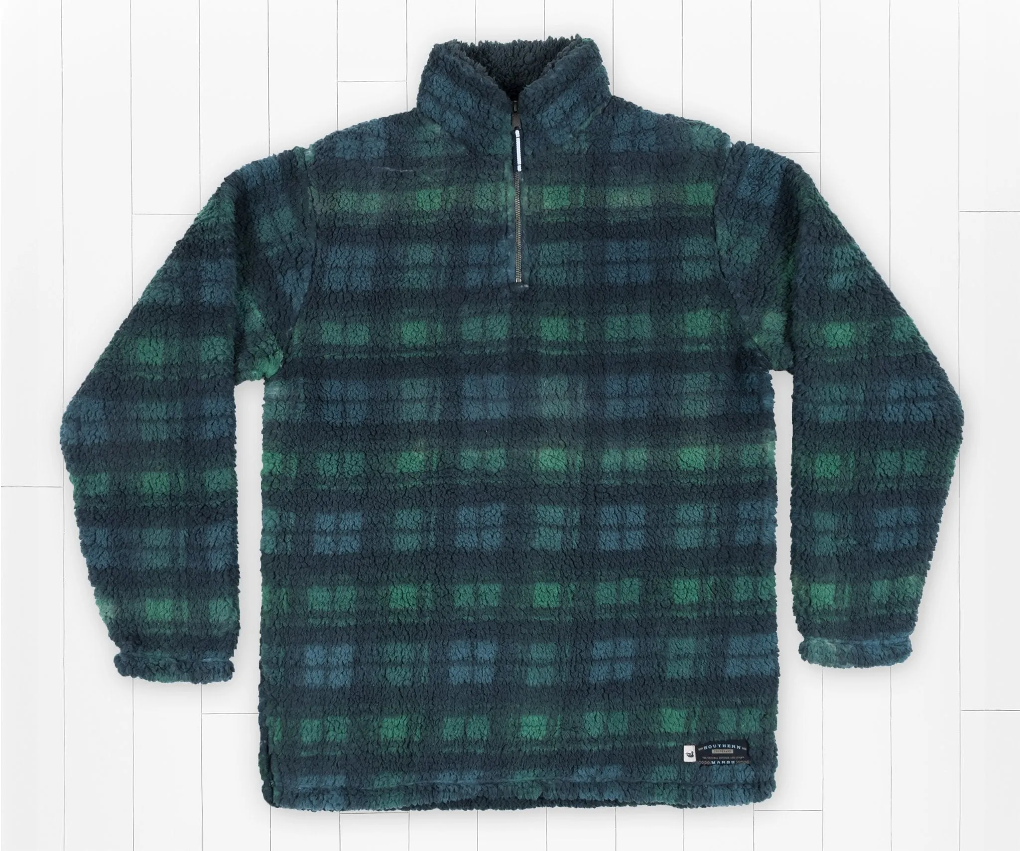 Southern Marsh 21 Andover Plaid Sherpa Pullover