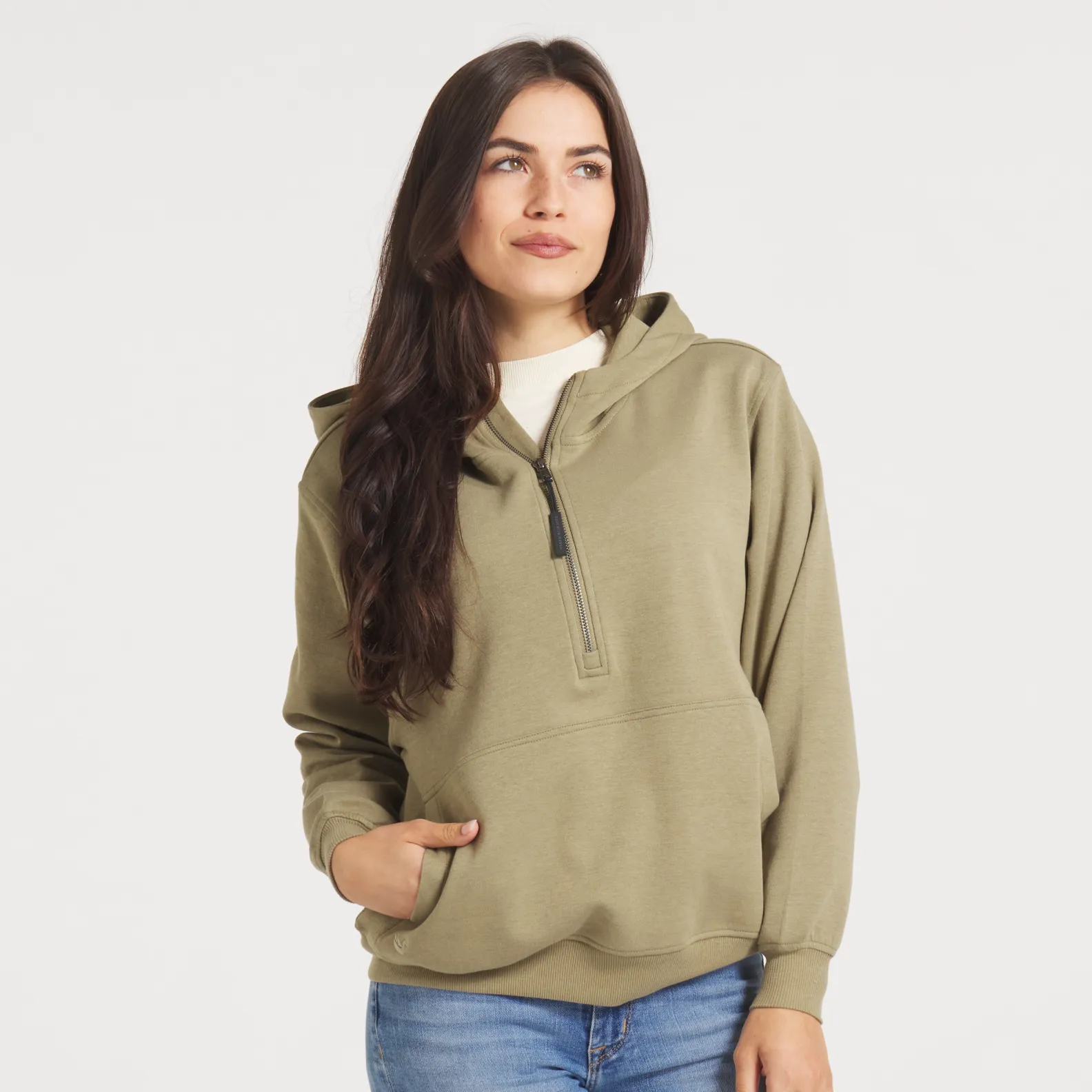 Southern Marsh 21 Angie Active Half Zip Hoodie