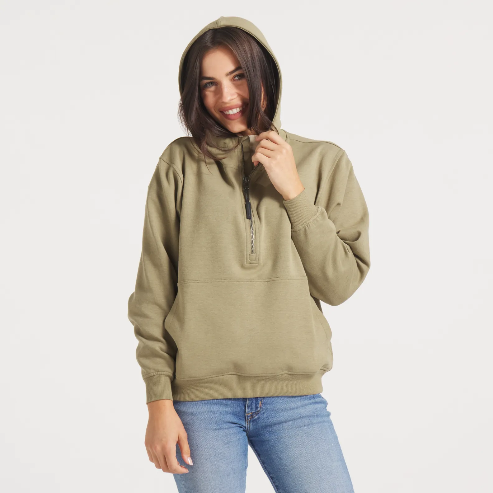Southern Marsh 21 Angie Active Half Zip Hoodie