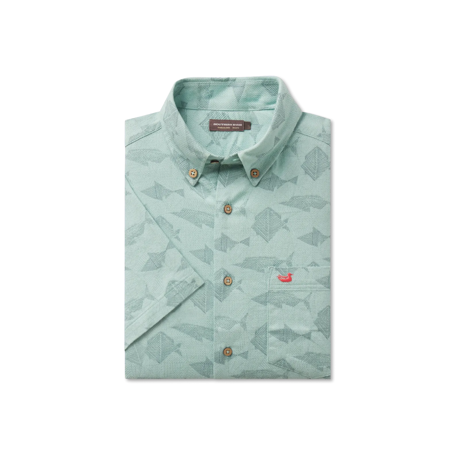 Southern Marsh 21 Atoll Woven Shirt - Geometric Fish