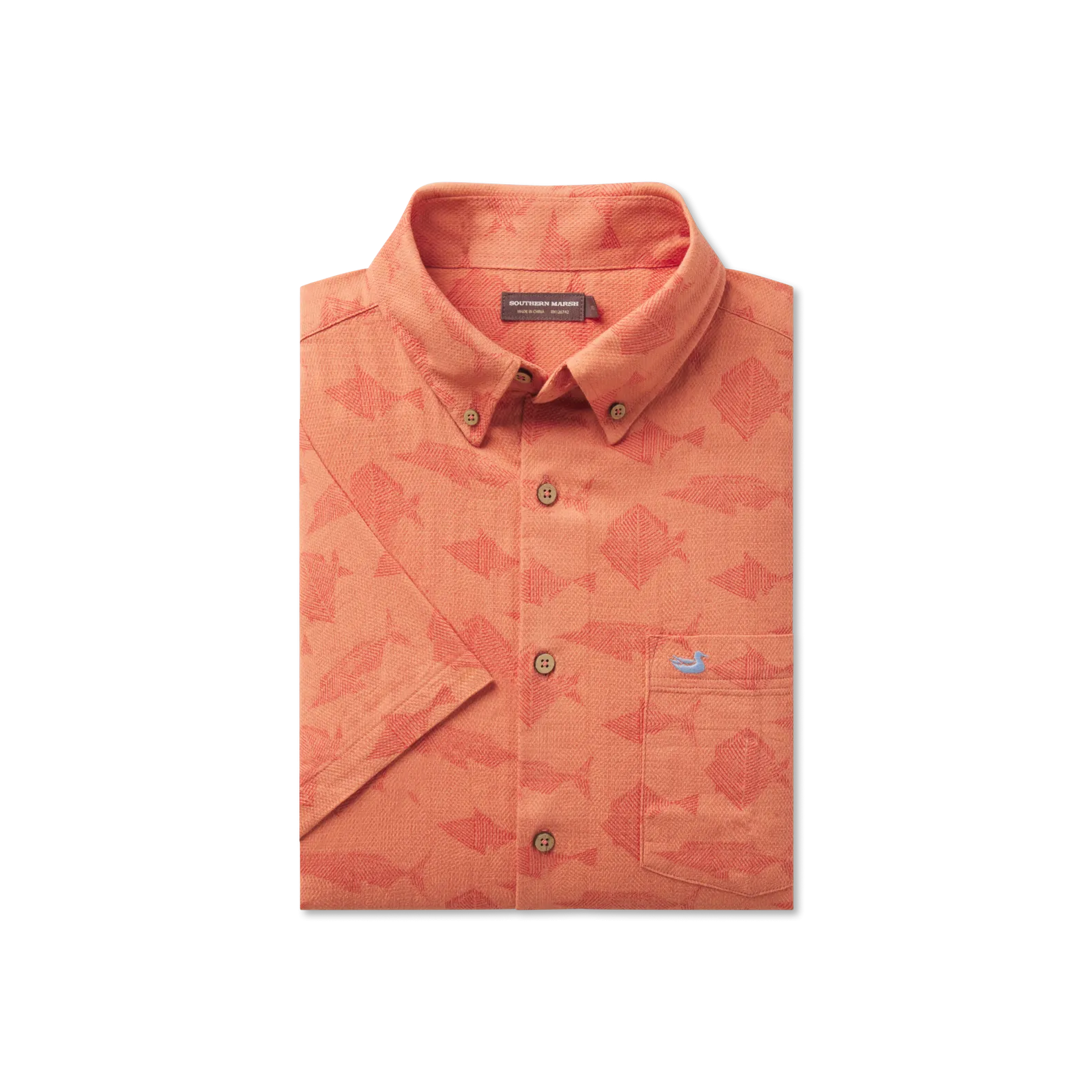 Southern Marsh 21 Atoll Woven Shirt - Geometric Fish