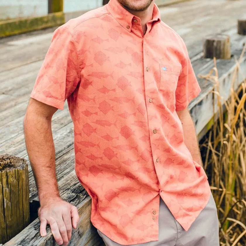 Southern Marsh 21 Atoll Woven Shirt - Geometric Fish
