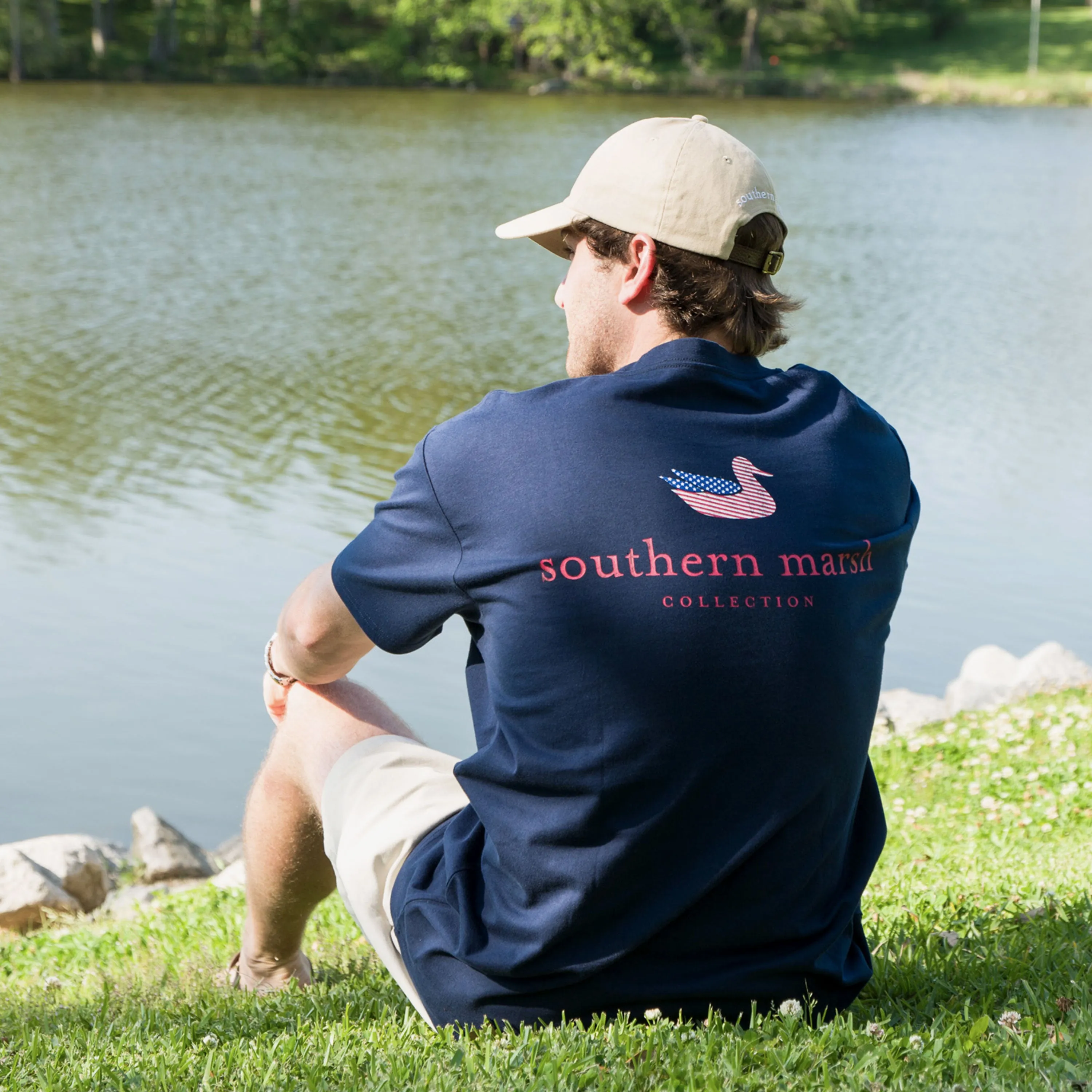 Southern Marsh 21 Authentic Flag Tee