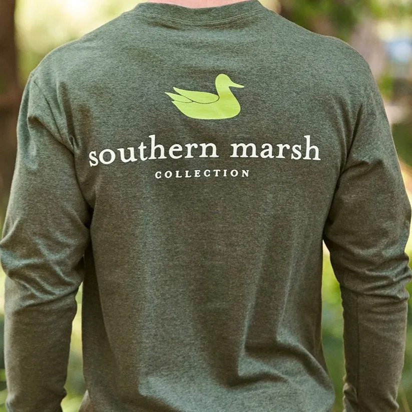 Southern Marsh 21 Authentic Heathered Tee - Long Sleeve