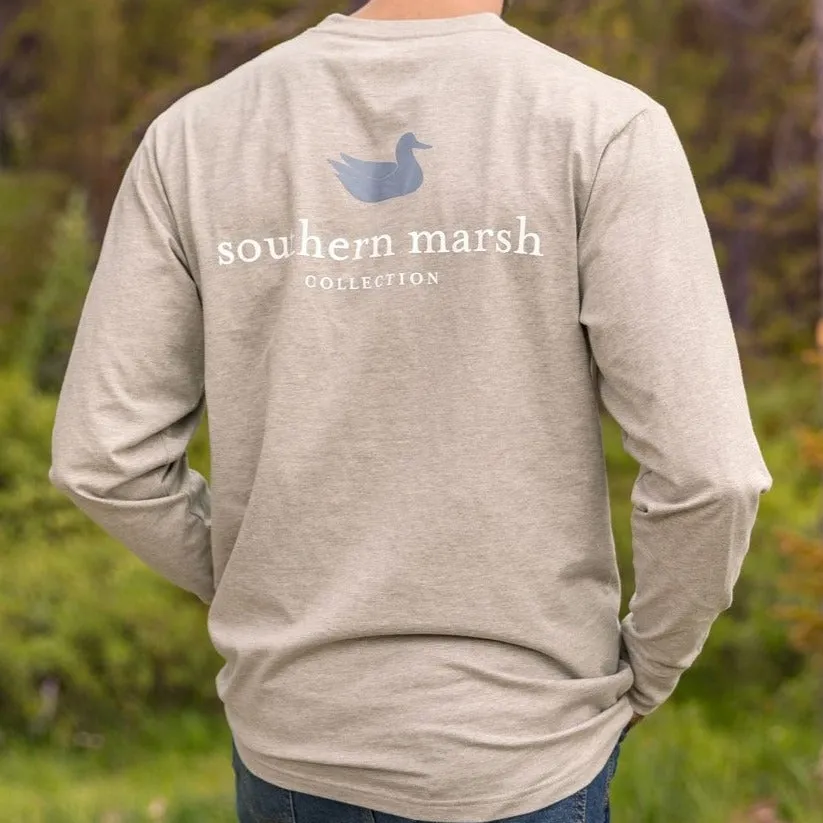Southern Marsh 21 Authentic Heathered Tee - Long Sleeve