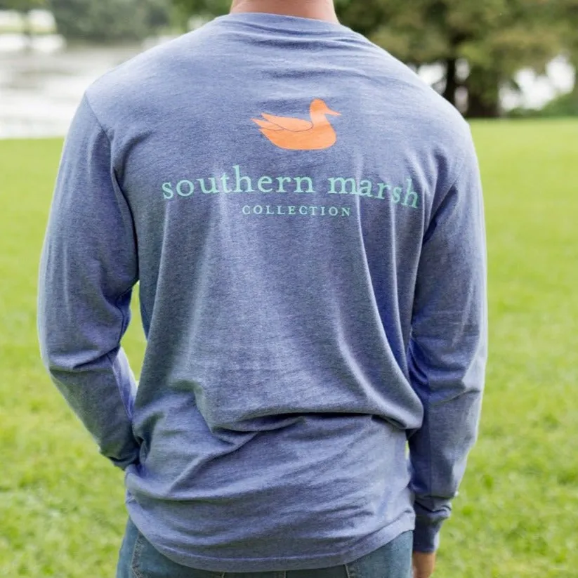 Southern Marsh 21 Authentic Heathered Tee - Long Sleeve
