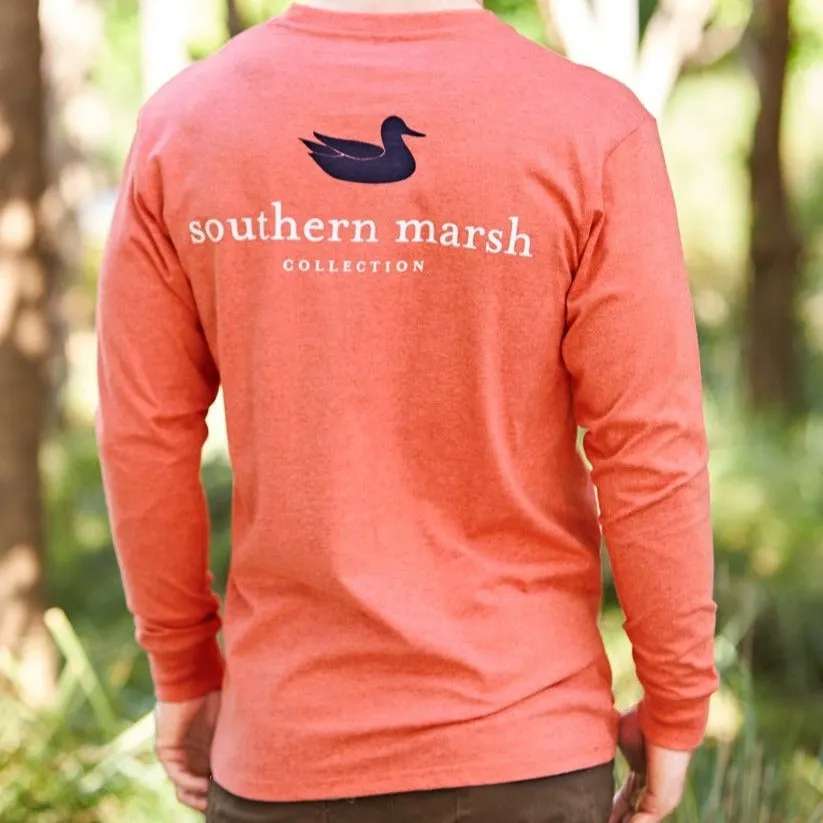 Southern Marsh 21 Authentic Heathered Tee - Long Sleeve
