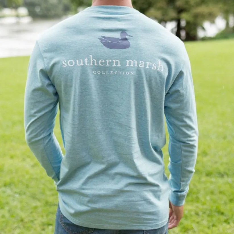 Southern Marsh 21 Authentic Heathered Tee - Long Sleeve