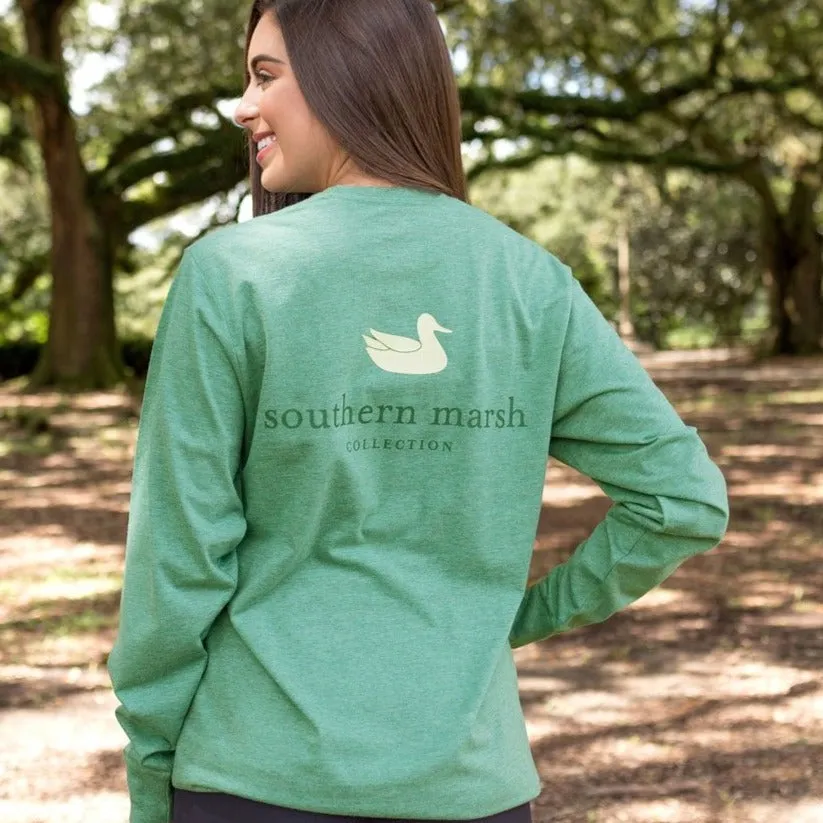 Southern Marsh 21 Authentic Heathered Tee - Long Sleeve