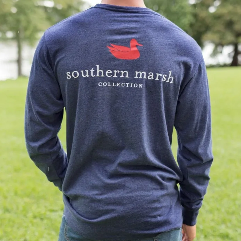 Southern Marsh 21 Authentic Heathered Tee - Long Sleeve