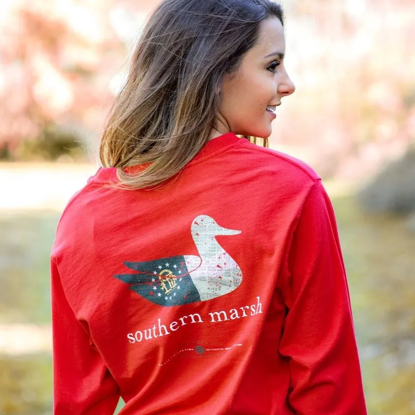 Southern Marsh 21 Authentic Heritage Tee - Georgia - Long Sleeve