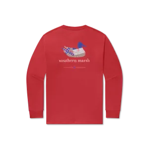 Southern Marsh 21 Authentic Heritage Tee - Mississippi State Flag - Long Sleeve
