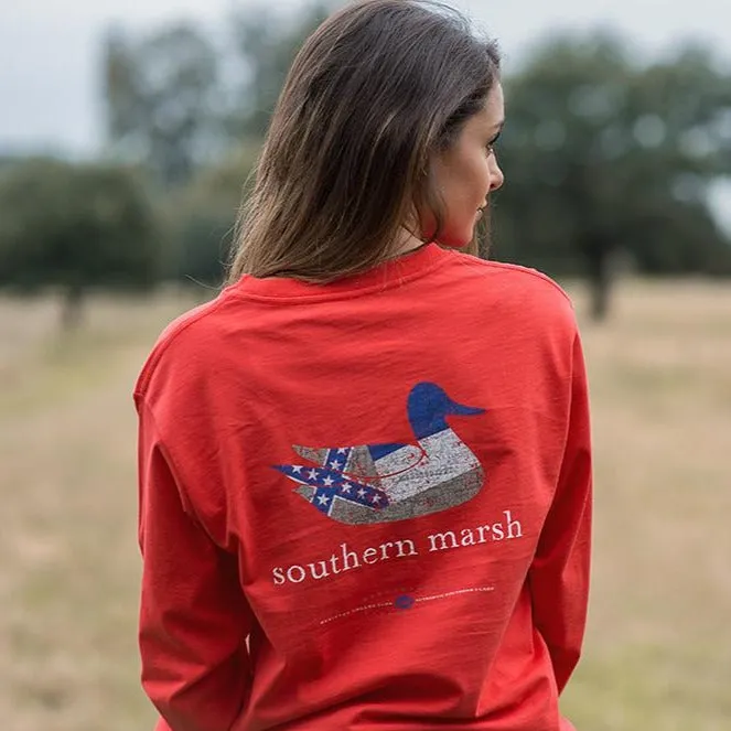 Southern Marsh 21 Authentic Heritage Tee - Mississippi State Flag - Long Sleeve