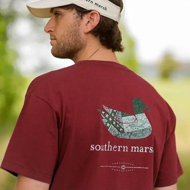 Southern Marsh 21 Authentic Heritage Tee - Mississippi State Flag
