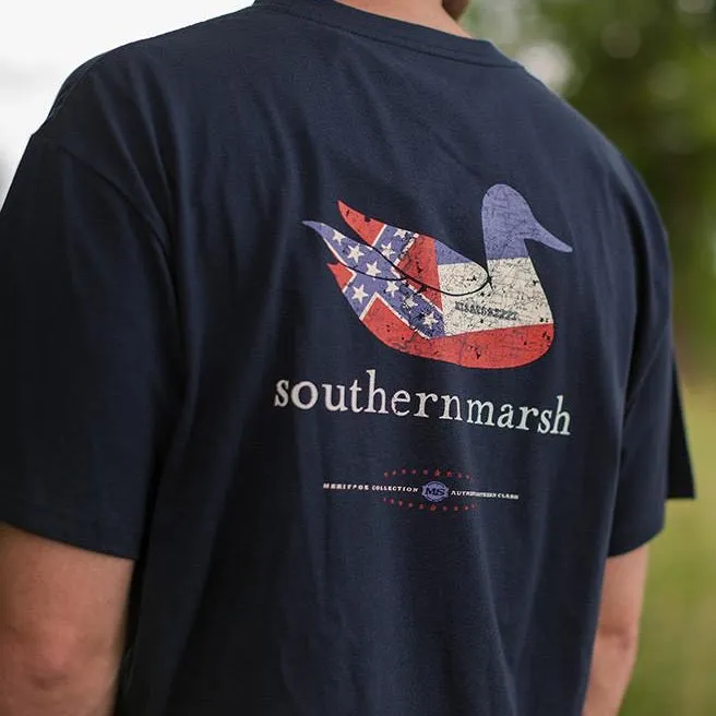 Southern Marsh 21 Authentic Heritage Tee - Mississippi State Flag
