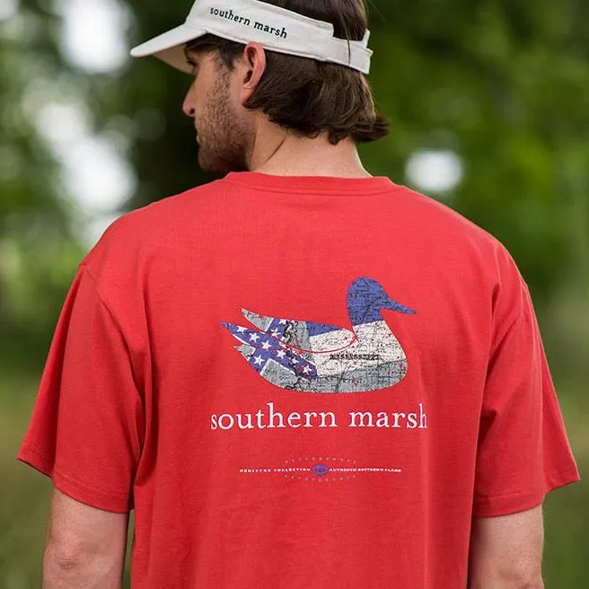 Southern Marsh 21 Authentic Heritage Tee - Mississippi State Flag