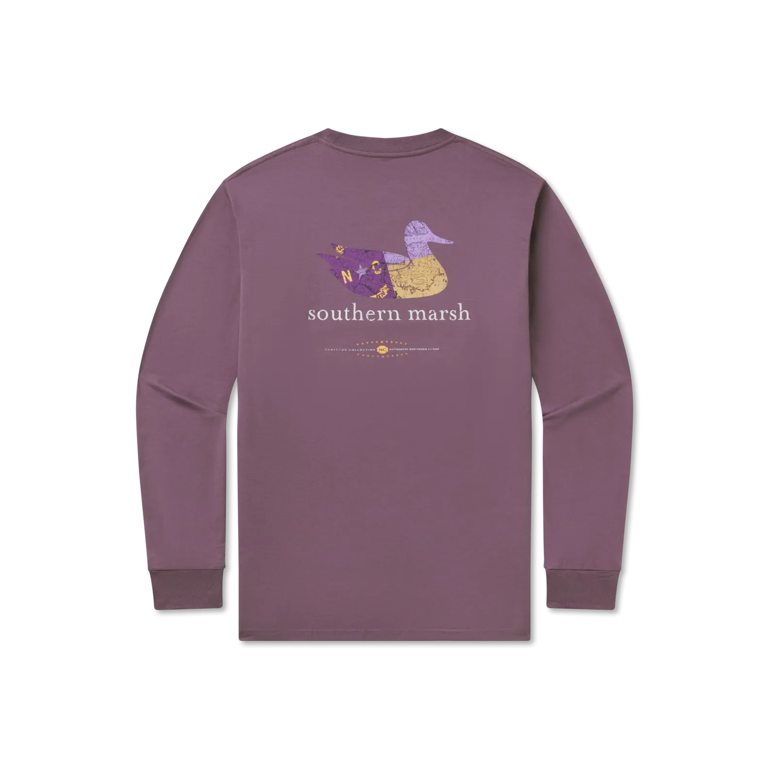 Southern Marsh 21 Authentic Heritage Tee - North Carolina - Long Sleeve