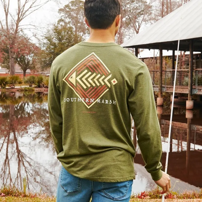 Southern Marsh 21 Aztec Catch Tee - Long Sleeve