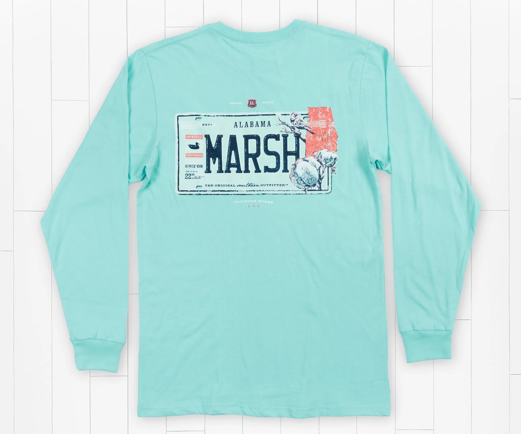 Southern Marsh 21 Backroads Collection Tee - Alabama - Long Sleeve