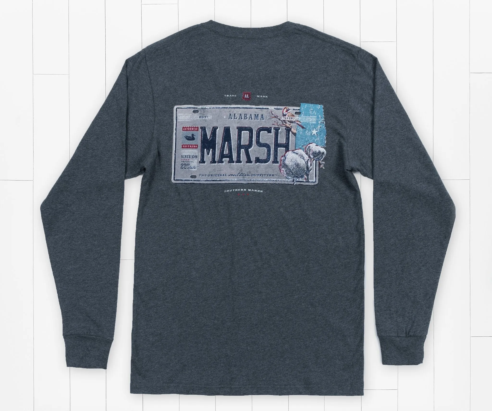 Southern Marsh 21 Backroads Collection Tee - Alabama - Long Sleeve