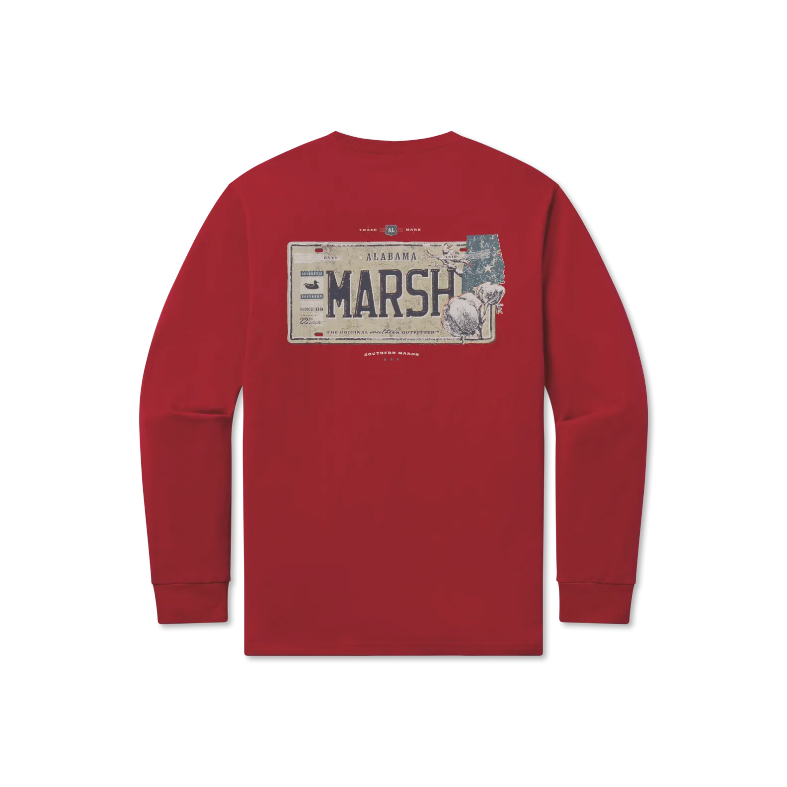 Southern Marsh 21 Backroads Collection Tee - Alabama - Long Sleeve