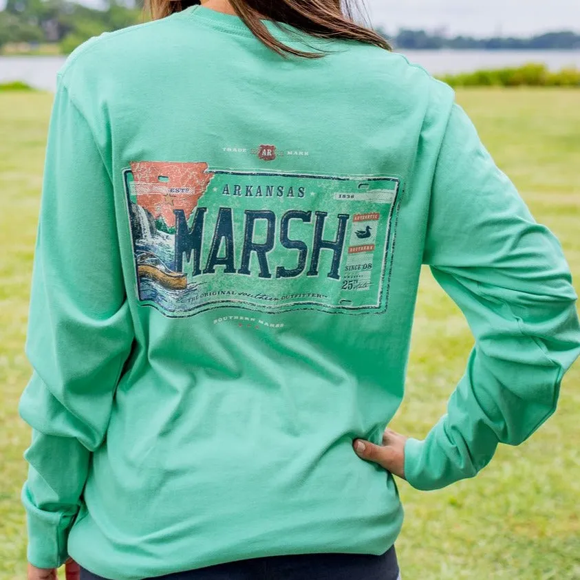 Southern Marsh 21 Backroads Collection Tee - Arkansas - Long Sleeve
