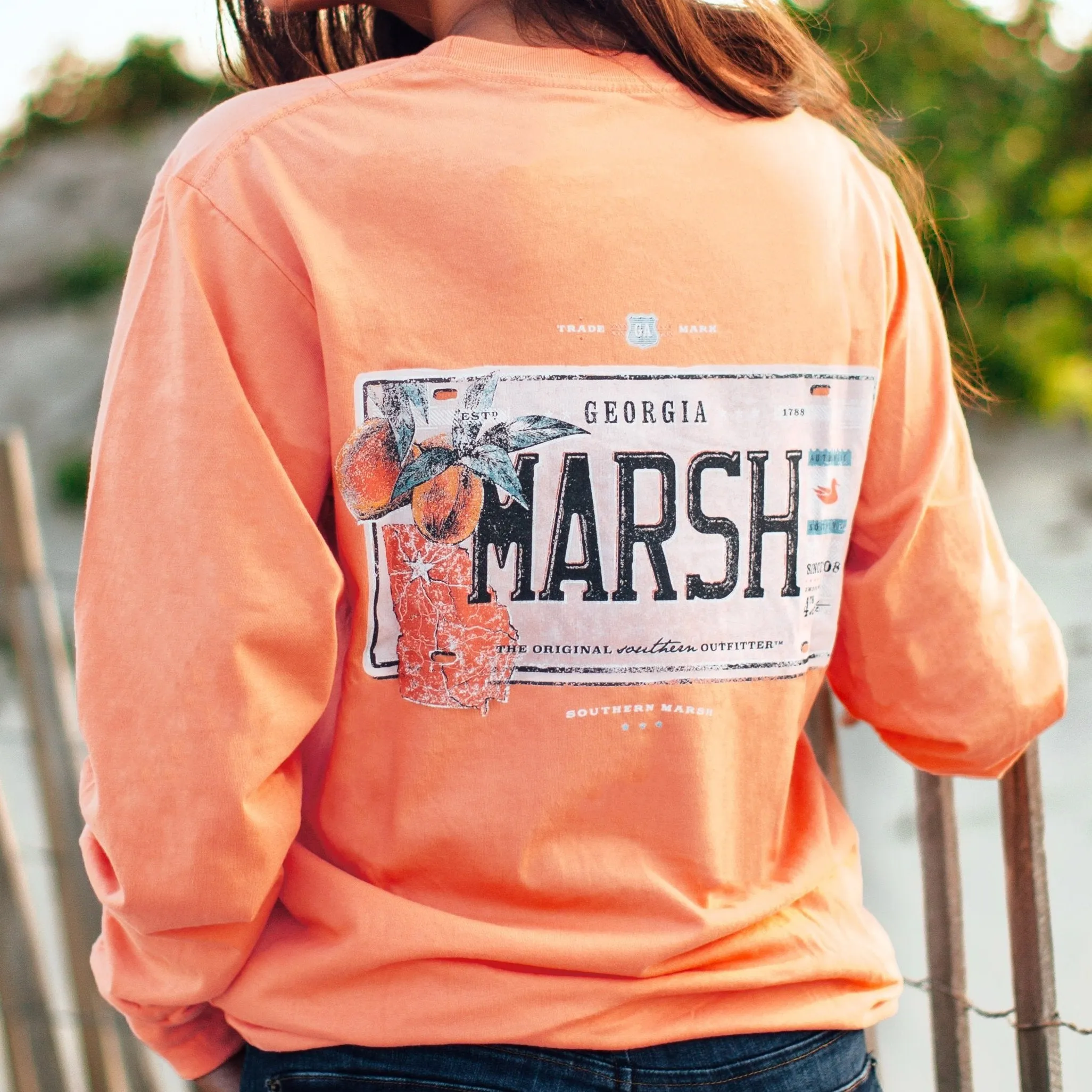 Southern Marsh 21 Backroads Collection Tee - Georgia - Long Sleeve