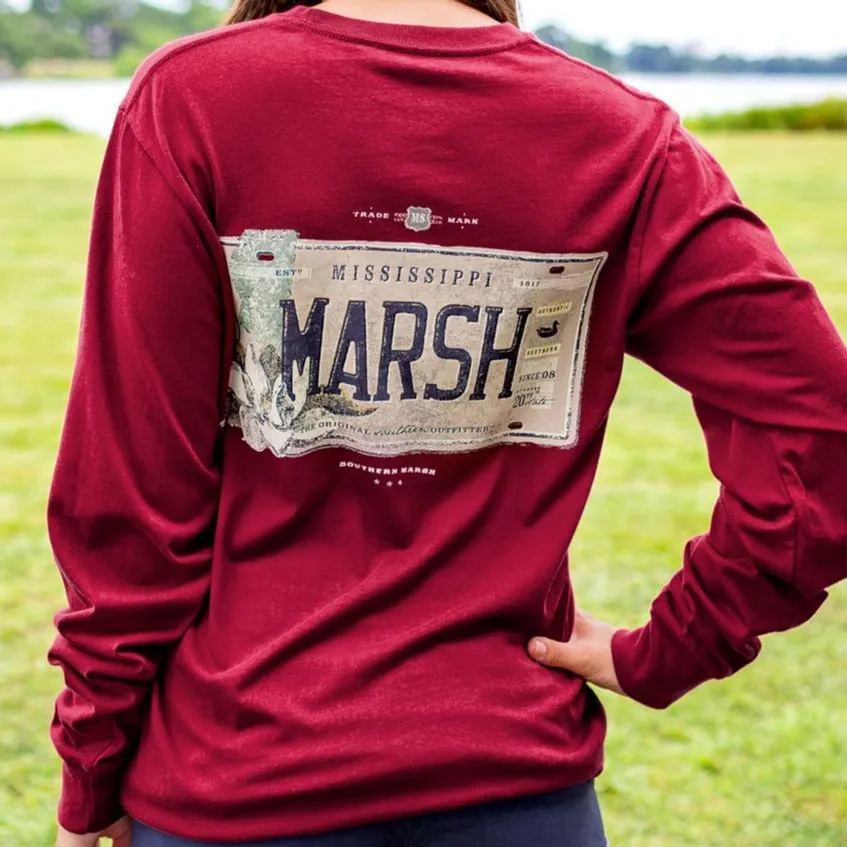 Southern Marsh 21 Backroads Collection Tee - Mississippi - Long Sleeve