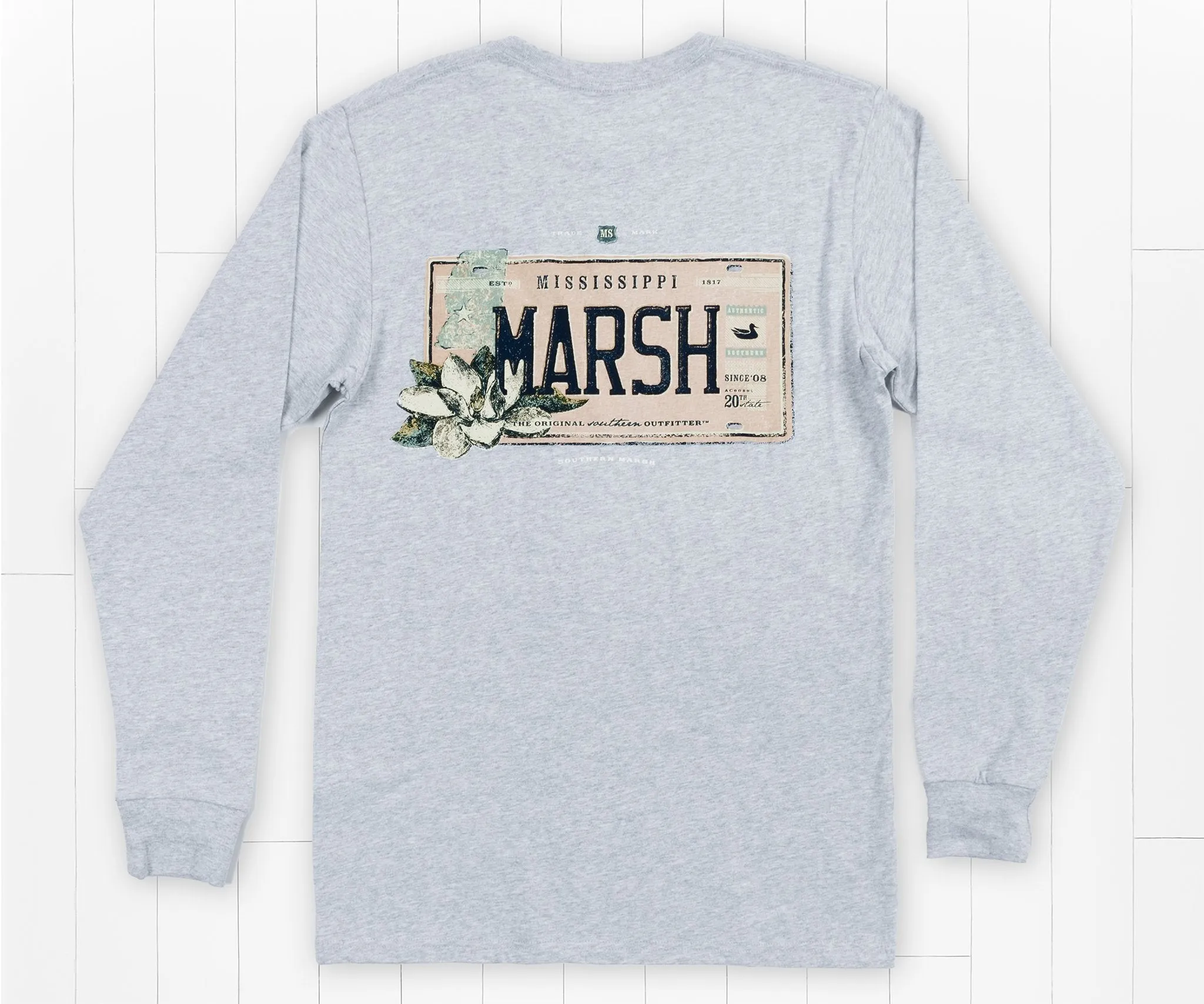 Southern Marsh 21 Backroads Collection Tee - Mississippi - Long Sleeve