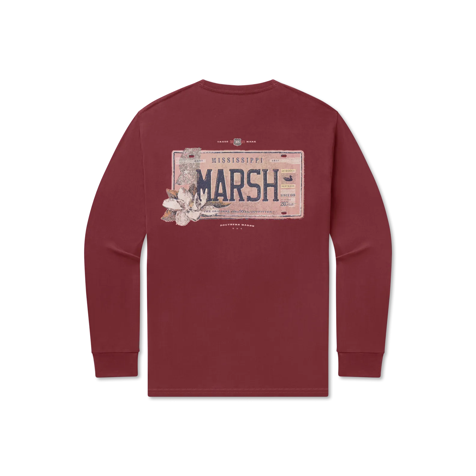 Southern Marsh 21 Backroads Collection Tee - Mississippi - Long Sleeve