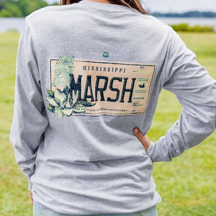 Southern Marsh 21 Backroads Collection Tee - Mississippi - Long Sleeve
