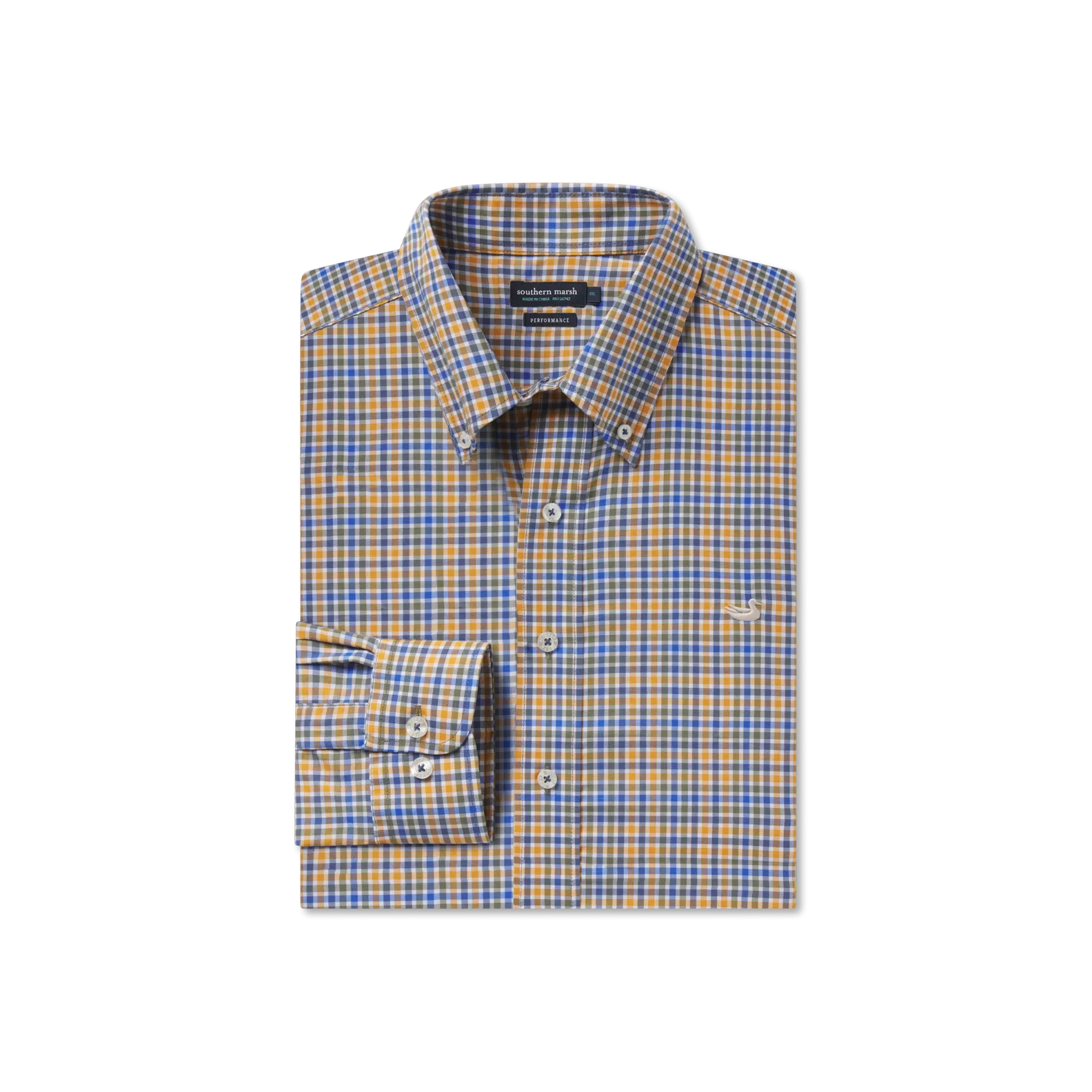 Southern Marsh 21 Baker Performance Gingham Dress Shirt