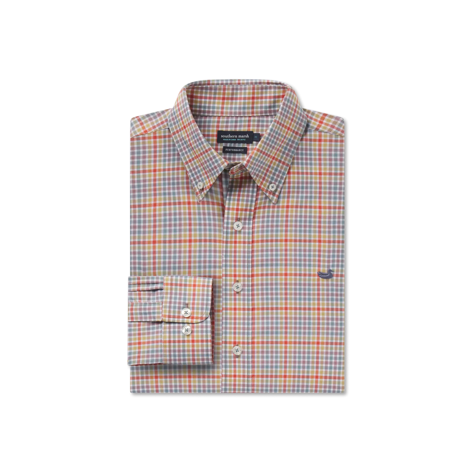 Southern Marsh 21 Baker Performance Gingham Dress Shirt