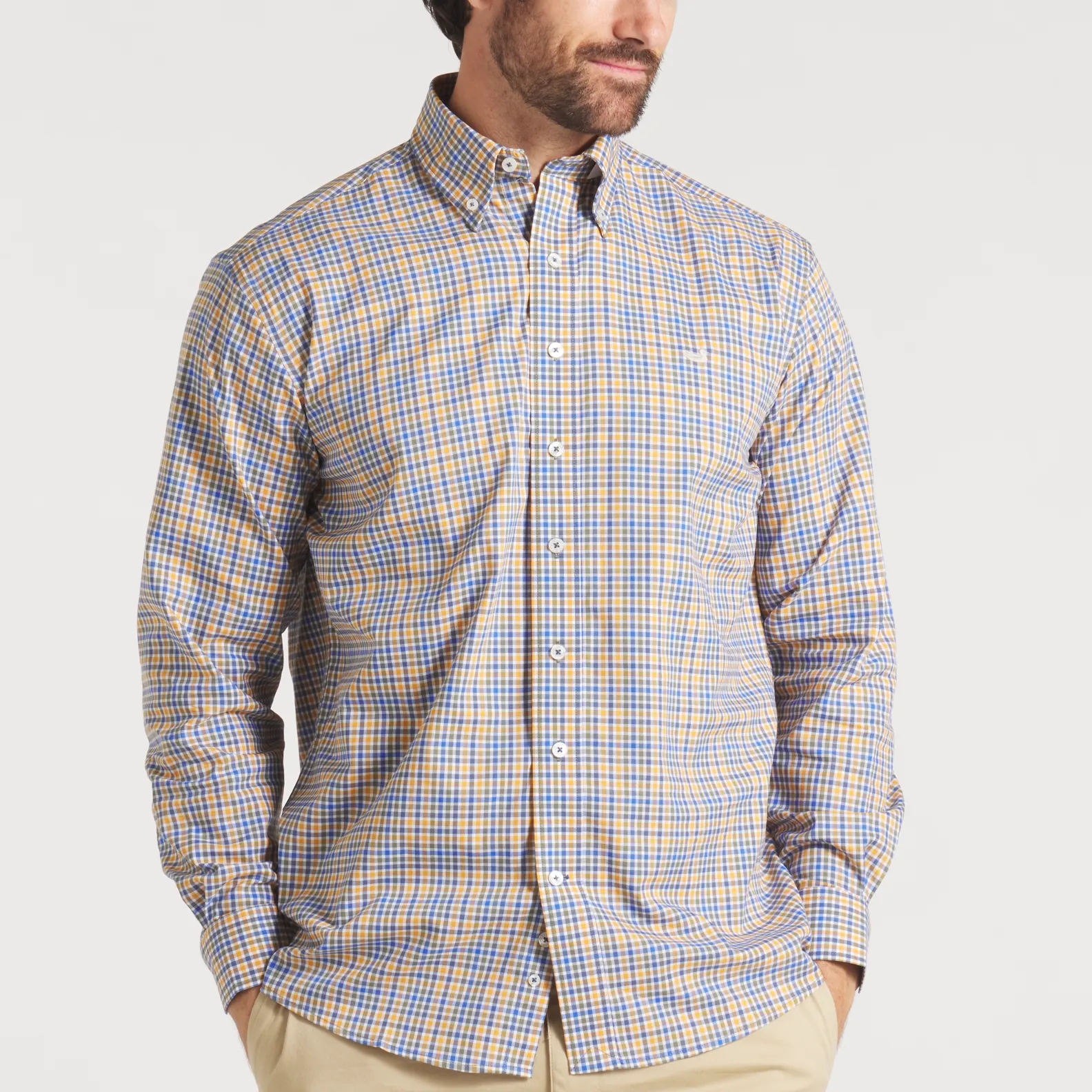 Southern Marsh 21 Baker Performance Gingham Dress Shirt