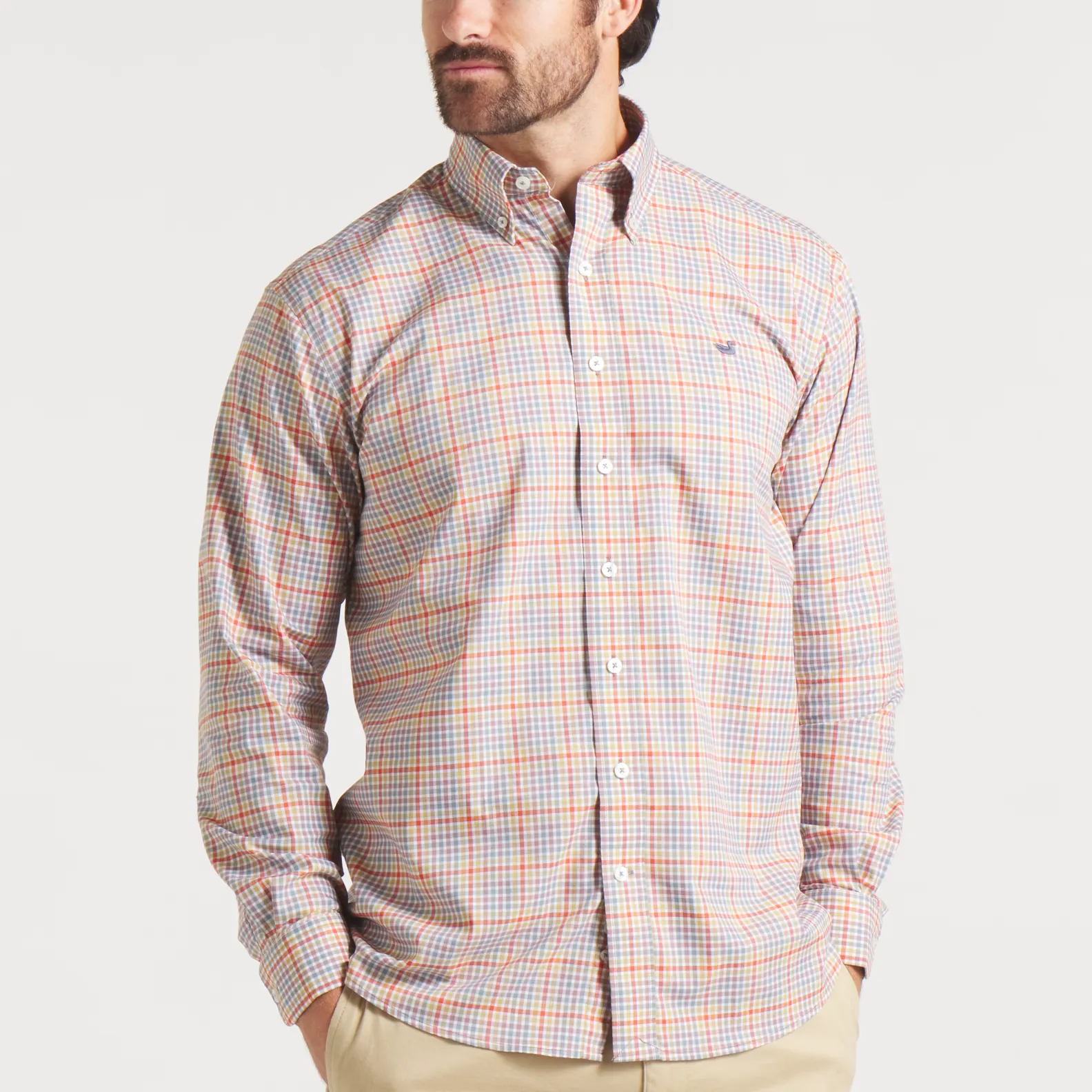 Southern Marsh 21 Baker Performance Gingham Dress Shirt