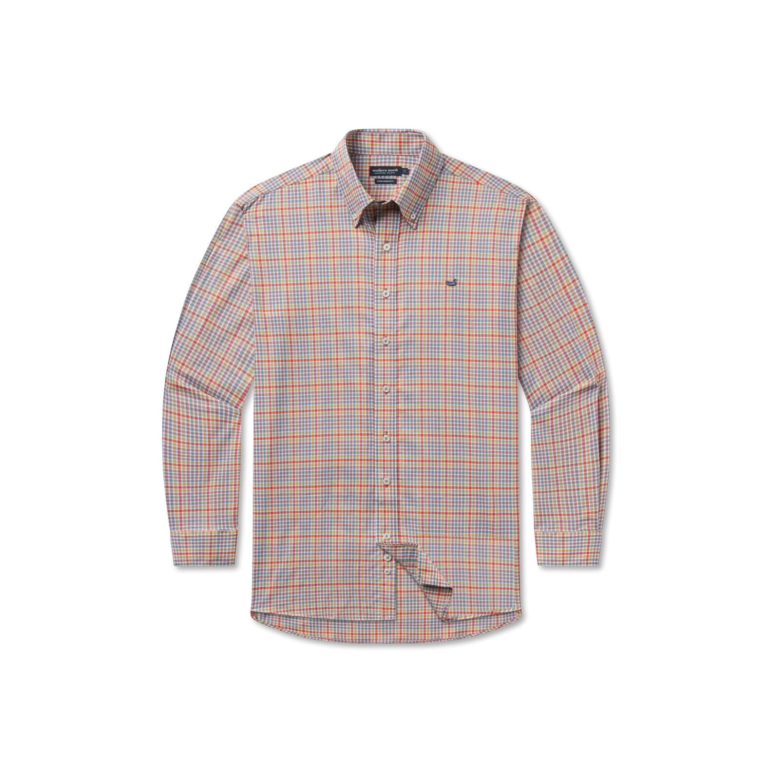 Southern Marsh 21 Baker Performance Gingham Dress Shirt